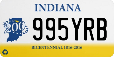 IN license plate 995YRB