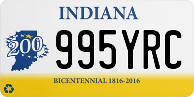 IN license plate 995YRC