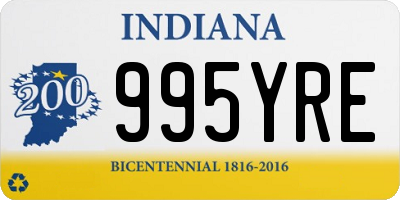 IN license plate 995YRE