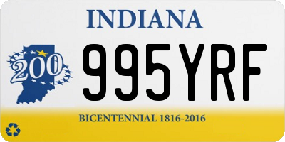 IN license plate 995YRF