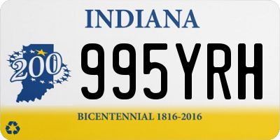 IN license plate 995YRH