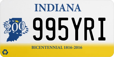 IN license plate 995YRI