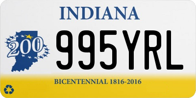 IN license plate 995YRL