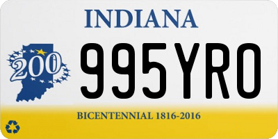 IN license plate 995YRO