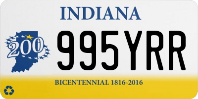 IN license plate 995YRR