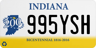 IN license plate 995YSH