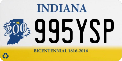 IN license plate 995YSP