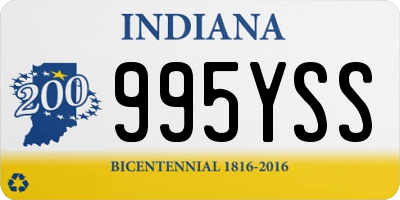 IN license plate 995YSS