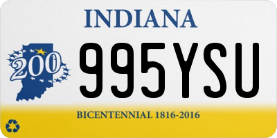 IN license plate 995YSU