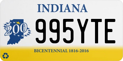 IN license plate 995YTE