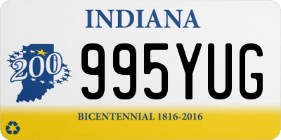 IN license plate 995YUG