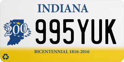 IN license plate 995YUK