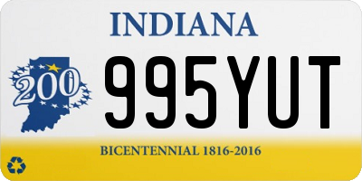 IN license plate 995YUT