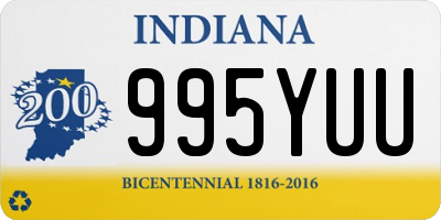 IN license plate 995YUU