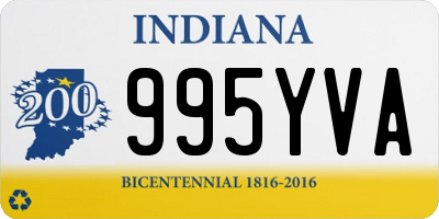 IN license plate 995YVA