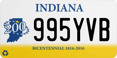 IN license plate 995YVB