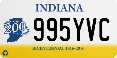 IN license plate 995YVC