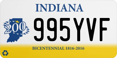 IN license plate 995YVF