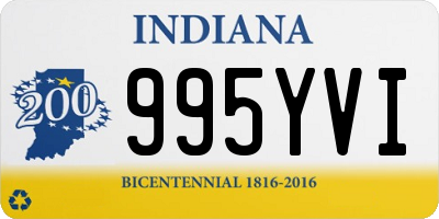 IN license plate 995YVI