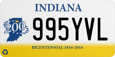 IN license plate 995YVL