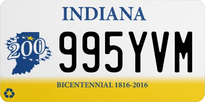 IN license plate 995YVM