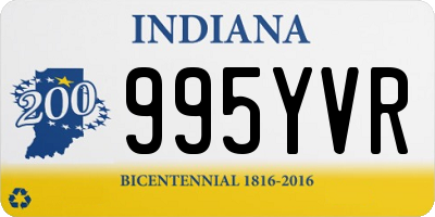 IN license plate 995YVR