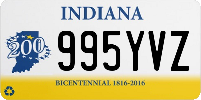 IN license plate 995YVZ