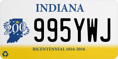 IN license plate 995YWJ