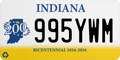 IN license plate 995YWM