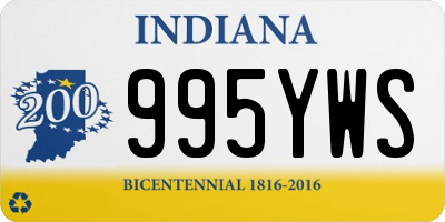 IN license plate 995YWS