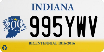 IN license plate 995YWV