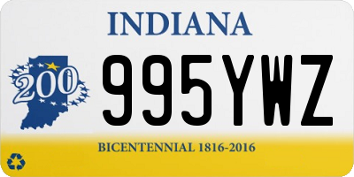 IN license plate 995YWZ