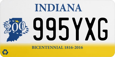 IN license plate 995YXG