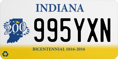 IN license plate 995YXN