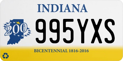 IN license plate 995YXS