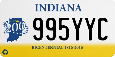 IN license plate 995YYC