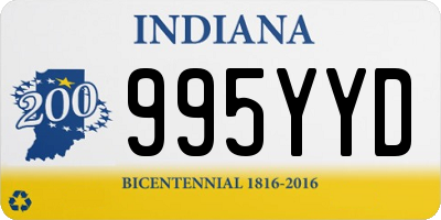 IN license plate 995YYD