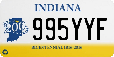 IN license plate 995YYF