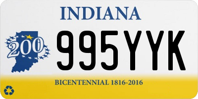 IN license plate 995YYK