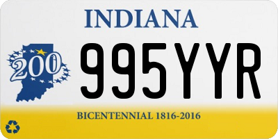 IN license plate 995YYR