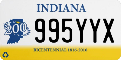 IN license plate 995YYX