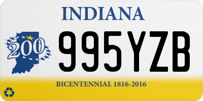 IN license plate 995YZB