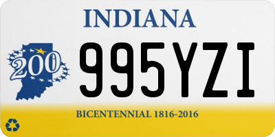 IN license plate 995YZI