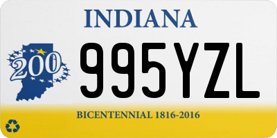 IN license plate 995YZL