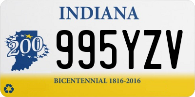 IN license plate 995YZV