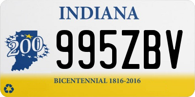 IN license plate 995ZBV