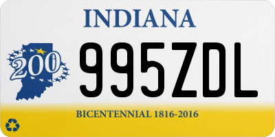 IN license plate 995ZDL