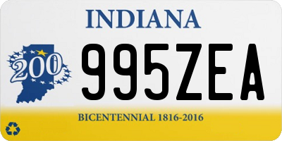 IN license plate 995ZEA