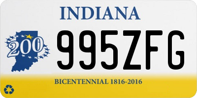 IN license plate 995ZFG