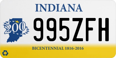 IN license plate 995ZFH